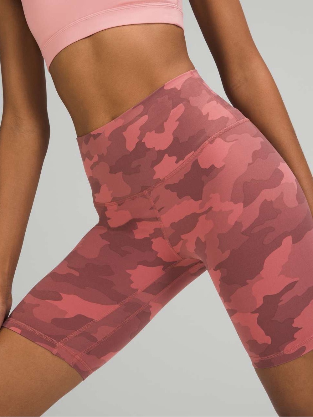 Lululemon Align Short 8"- Heritage 365 Camo Brier Rose Multi- Size 6